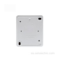 Nuevo tablero de interruptores de pared de diseño 1 cuadrilla con interruptores eléctricos blancos de luz intermedia